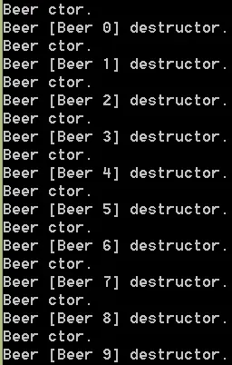 Resultado del código en la terminal